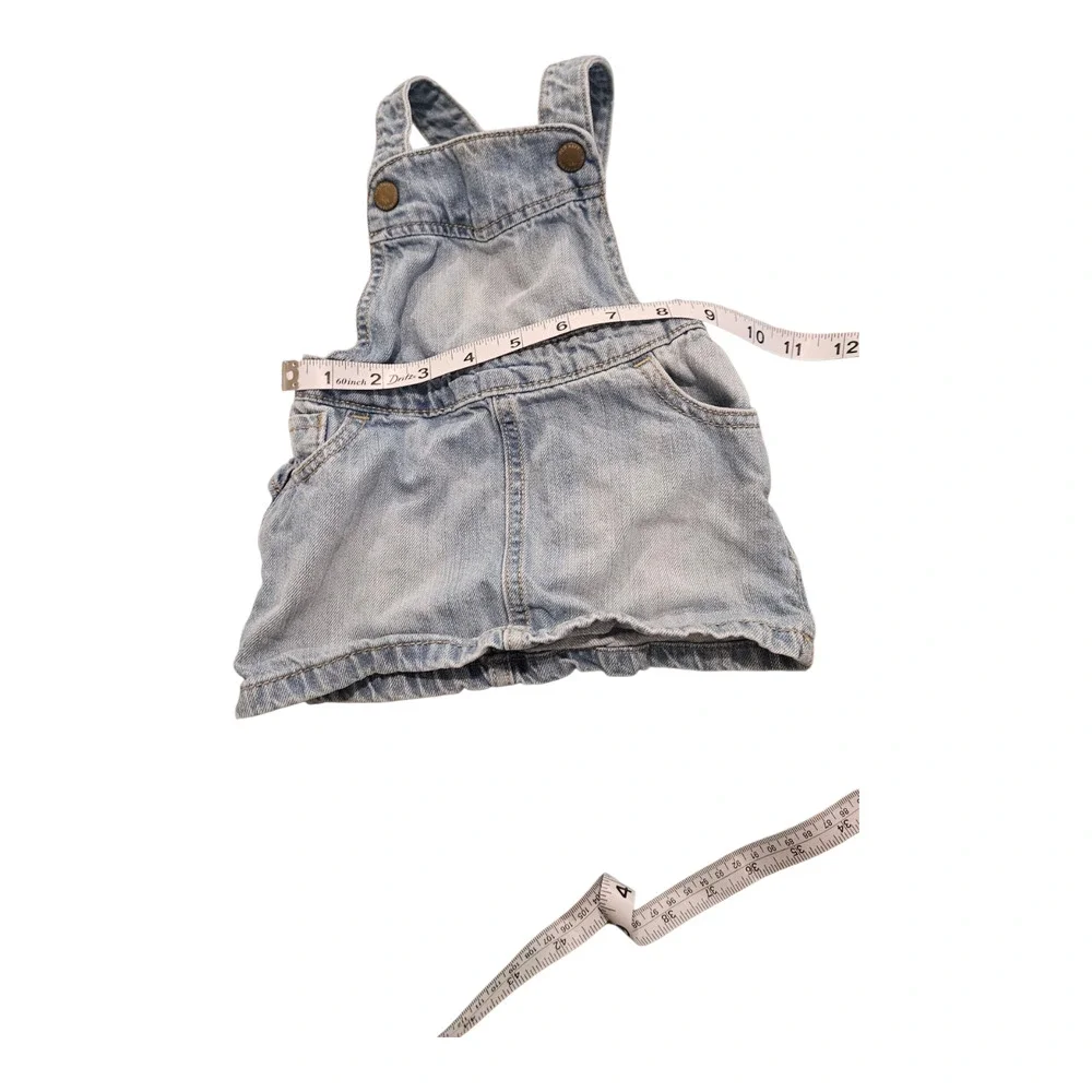 Old Navy Child Size 6-12M Blue Denim Overall Dress